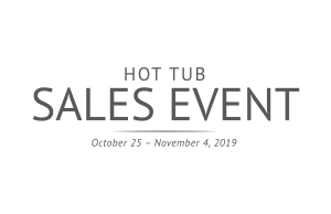 Hot Tub Sales Event October 24-November 4, 2019